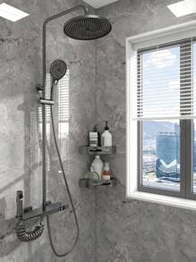 6pcs 0.54m2 Gray Glossy Marble Pattern Imitation Tile Wall Stickers Waterproof And Moisture-proof Wall Renovation Wallpaper 3d Self-adhesive Ugly Wall Panel Bathroom Bathroom Stickers - Grey - View 3