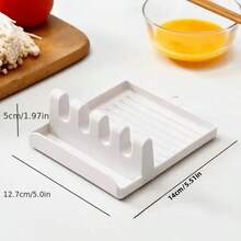 1個帶儲物槽的廚房器具架,湯匙、刮板、蓋子座,無需鑽孔