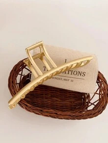 1 件合金发夹，金属鲨鱼手发夹，优雅时尚的发夹，适合女性在旅行、节日或宴会中使用，非常适合作为 Y2k 或圣诞节礼物