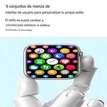 SC&S ，SMART WATCH M7 MAX， RELOJ inteligente, MEJOR APP WEARFIT PRO - Azul Marino - Ver 7