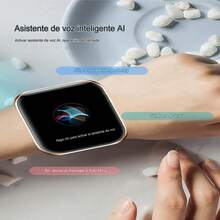 SC&S ，SMART WATCH M7 MAX， RELOJ inteligente, MEJOR APP WEARFIT PRO - Azul Marino - Ver 3