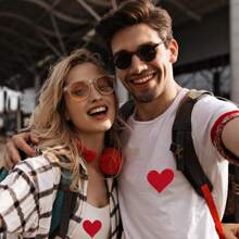 1 pieza Parche de hierro con forma de corazón, parche bordado lindo para aplicar con plancha o coser en ropa, chaquetas, sombreros, mochilas, jeans - Forma de corazón - Ver 3