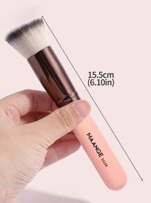 MAANGE 1pc Falt Head Foundation Brush,Makeup Tools With Soft Fiber For Easy Carrying,Brush For Travel