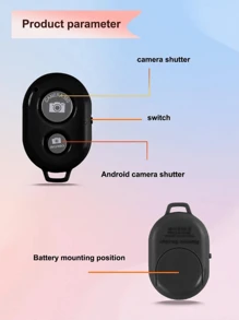 1 pieza Palo Selfie mini portátil rosa sin batería 2032 adecuado para vacaciones de verano, viajes, festivos, obturador de cámara portátil inalámbrico - Rosa - Ver 4