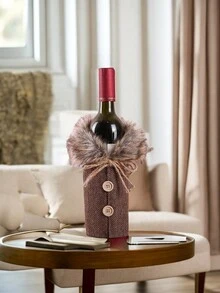 1入組高檔聖誕酒瓶套, 餐廳裝飾道具, 歐美風格酒袋