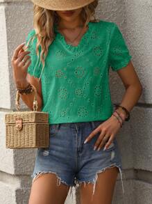 Women Tops - Green - View 2
