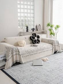 1 件新款雪尼爾現代北歐風格沙發套戶外躺椅毯沙發墊套通用高端全包通用沙發套毯子 - 彩色 - 查看 2