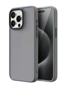 简易磨砂硬质亚克力保护壳适用于 17 Pro Max/17 Pro/17 Air/17/16/16 Pro Max/16 Plus/16 Pro/16E/15/15 Pro Max/15 Pro/15 Plus/11/12/13/14 Pro Max/XS/XR/11 Pro/11 Pro Max/12 Pro/12 Pro Max/13 Pro/13 Pro Max/14 Pro/14 Pro Max，加厚设计 - 灰色 - 查看 9