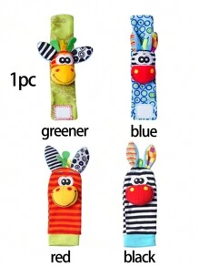 1pc Wrist Rattle Drum Gift, Cartoon Cute Calming Rattle Shaker Noisemaker