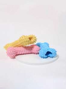 寵物狗訓練磨牙咬、耐咬荊棘咀嚼骨 - 彩色 - 查看 4