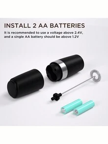 電動手持攪拌器,迷你打蛋器,蛋糕烘焙奶油發泡攪拌機 - 白色 - 查看 11