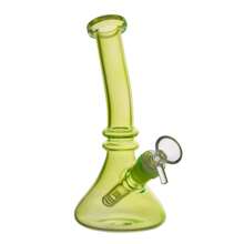 Fire Kirin玻璃迷你煙管小巧手工厚蜂窩14mm碗 - 綠色 - 查看 4