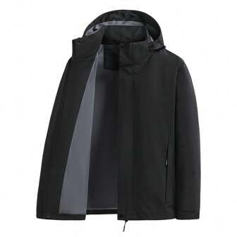 Men's Long Sleeve Hooded Sporty Warm Coat