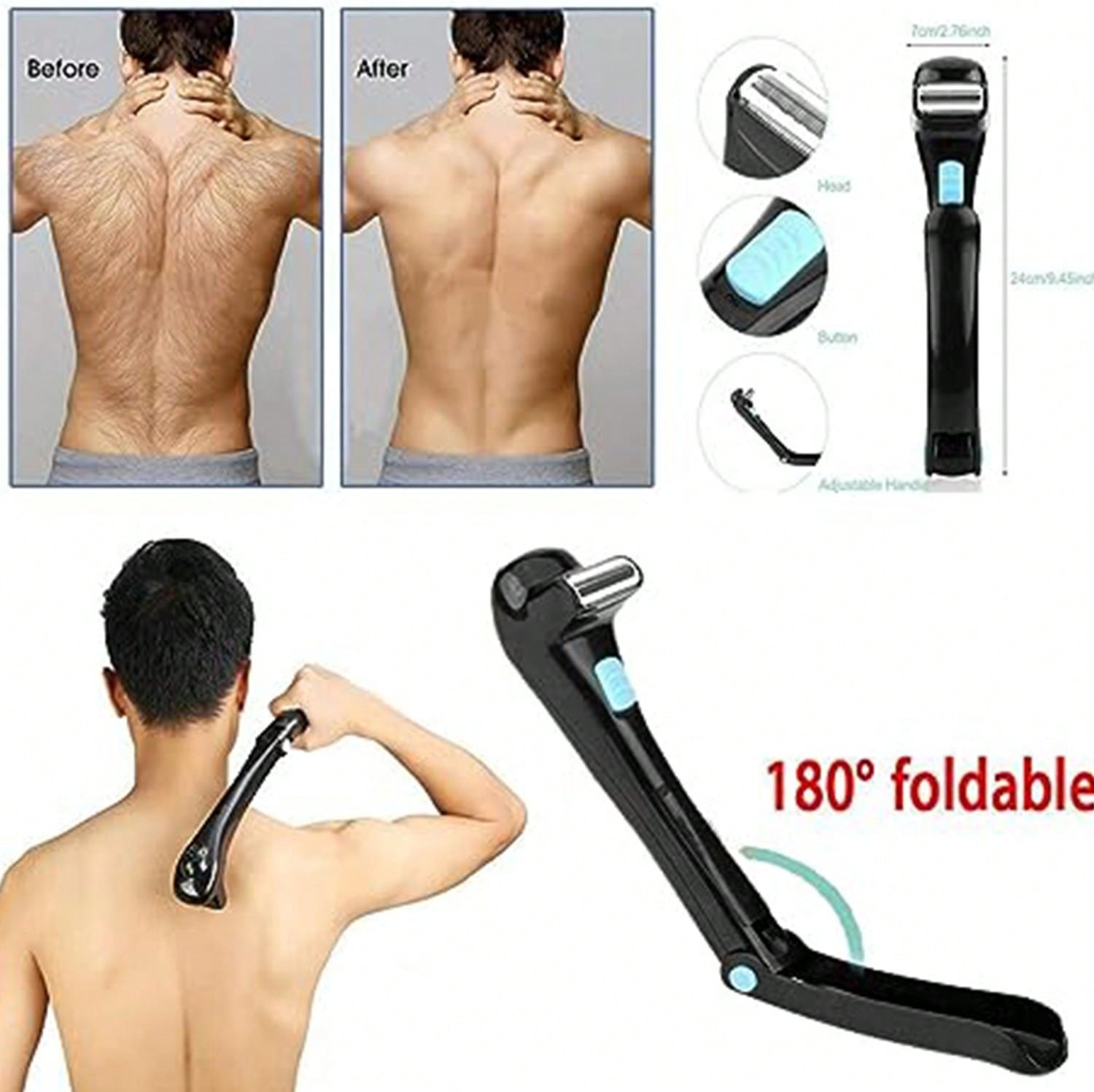 Back Shavers for Men Long Handle, Back Shavers for Men Body Shaver with