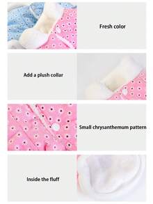 1 Miếng Mèo/chó Quần áo , Quần áo thú cưng , Mùa Đông Nhung áo , Thích hợp Đối với , Teddy Và Chó nhỏ - Hồng - Xem 5