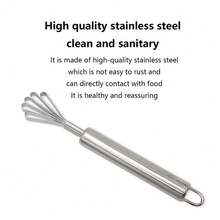 1pc Stainless Steel Coconut Meat Scraper Fish Scaler Remover For Kitchen Accessories - Silver - View 7