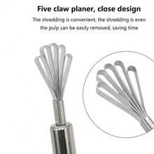 1pc Stainless Steel Coconut Meat Scraper Fish Scaler Remover For Kitchen Accessories - Silver - View 3