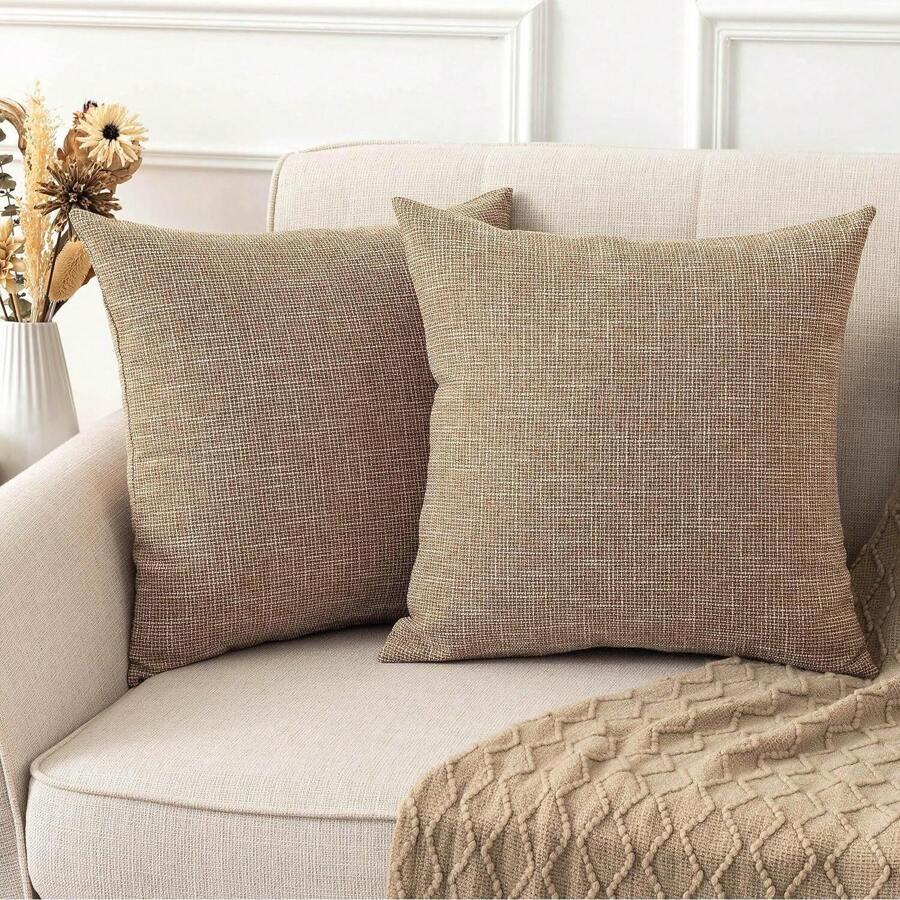 1 Vỏ gối trang trí, Thiết kế ngôi sao hai màu bằng vải lanh tổng hợp, Được làm bằng vải lanh sợi tre dệt độc đáo với phong cách cổ điển và hiện đại, Mang đến sự thoải mái cho lưng và cơ thể, Thích hợp cho phòng khách, phòng ngủ, văn phòng, ghế sofa, giường, ô tô, ghế và cửa sổ, Cũng như một món quà tặng - vải lanh tự nhiên - Xem 1