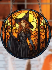 1pc Witch Pattern Decoration Pendant - Multicolor - View 2
