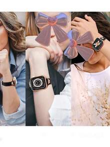 1 Miếng Của phụ nữ Chật hẹp Da đen Watch Band  Với Kim loại Vật rủ xuống Của Con ong Và Loại bướm , Sáng bóng Vàng hồng Khóa , Thanh tú Và Tuyệt đẹp , Hoàn hảo Cho Ngày Lễ Tình Nhân , Sinh nhật Các bữa tiệc , Bốn Cách sử dụng , Mềm mại , Trơn tru Và Bền chặt Da Chất liệu - màu đen - Xem 7