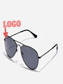 Lentes aviador - Negro - Ver 2