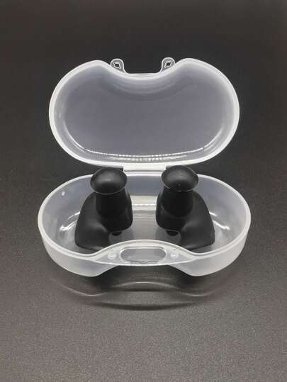 A Pair Of Boxed Silicone Earplugs, Soft Spiral Protective Earplugs, Adult Men's And Women's Swimming, Diving, Bathing And Surfing Earplugs, Boxed Anti-Noise Earplugs, Beach Essentials, Beach Accessories, Pool Float