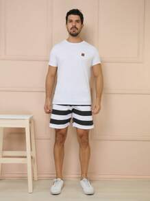 Men Shorts - 黑色 - 查看 6