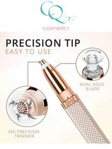 1 pieza Recortador de cejas 2 en 1 eléctrico - Rosa - Ver 5