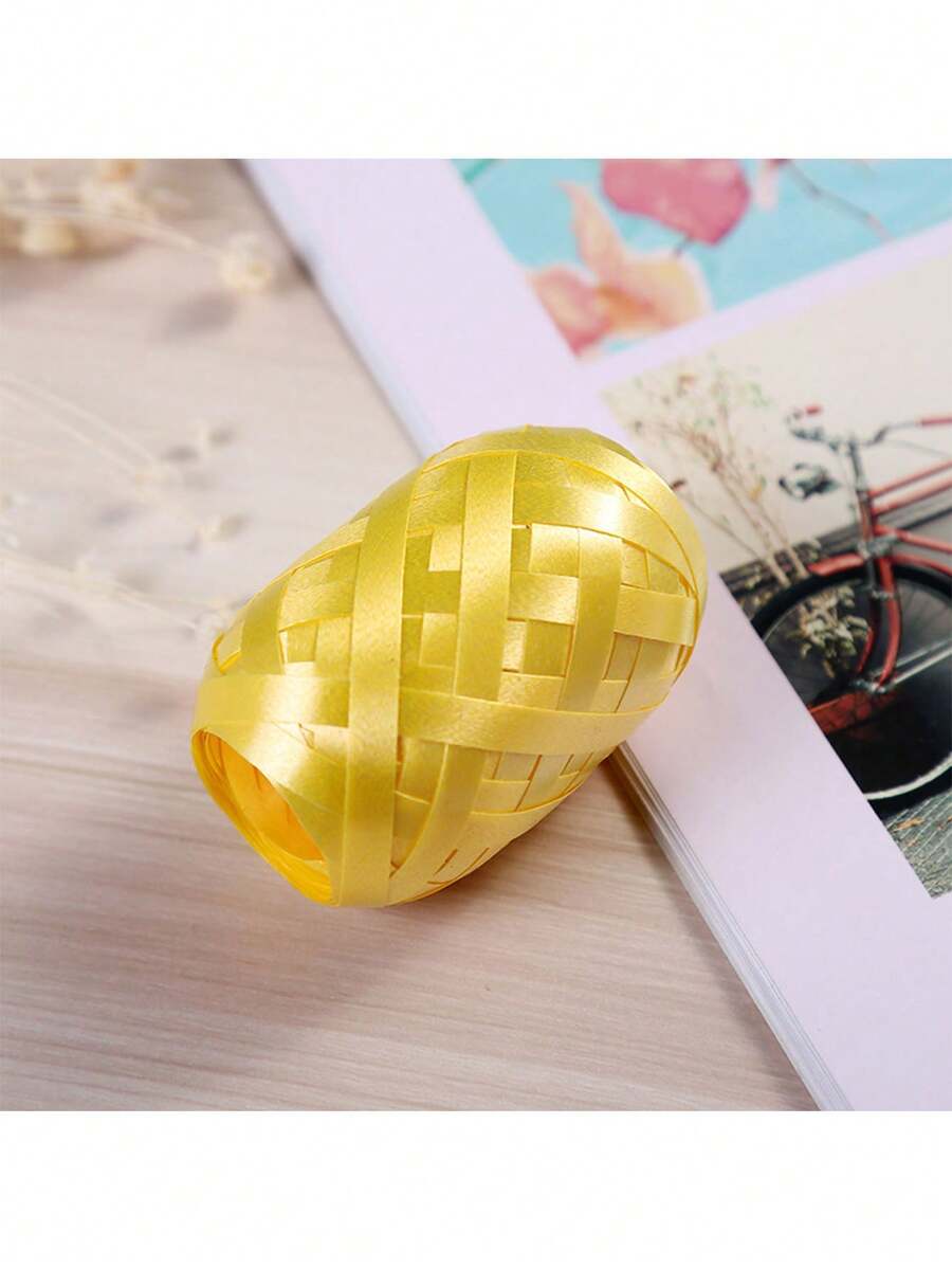 1入組、10m/393英寸黃色氣球帶,派對、婚禮帶子,生日派對彩帶,氣球配件、裝飾帶