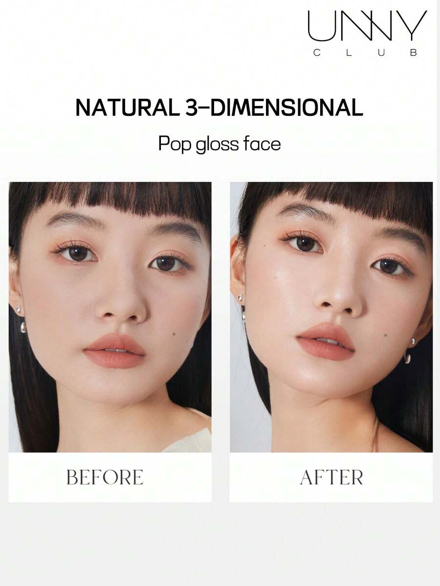 unny club Shimmer Powder Contour Palette, Highlighter Contour Allin