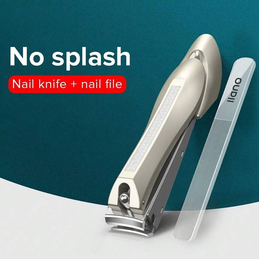 Llano Stainless Steel Anti-Splash Design Nail Clippers Manicure Tools Nail Clipper Cutter Set For Women Men - Silver - View 1