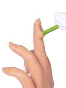 Veikmv 1 pièce Main gauche n°3 Fausse main d'entraînement pour ongles acryliques, mains en silicone pour la pratique, modèle de main factice pour la pratique des ongles, fournitures pour ongles, outils pour ongles, outils pour l'art des ongles, rentrée scolaire, ongles, outils pour les ongles à clipser