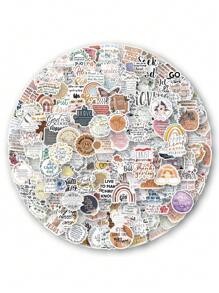 200PCS Bible Stickers Jesus Stickers,Christian Jesus Scripture Stickers,Bible Verse Stickers,Bible Journaling Supplies,Christian Stickers For Water Bottles,Christian Stickers For Adults Decals(Bible Stickers) Back To School Scrapbook Supplies Funny Stickers Laptop Stickers Kindle Phone Stickers - Multicolor - View 2