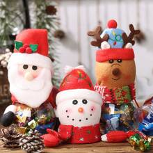 1pc Christmas Candy Jar With Handle, Santa Claus Design Mini Candy Storage Box Gift - Multicolor - View 1