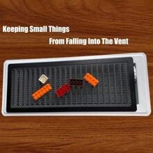 4pcs PVC Dust Screen, Magnetic Vent Filter - Wall, Ceiling And Floor Vents, Fan Horn Grille Filter Dust Screen - 4*12inch-black - View 4