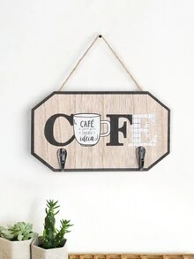 1pc Cofe Creative Wall-mounted Cup Rack, Cup Storage For Kitchen And Living Room, Suitable For Kitchen, Living Room Organization - Multicolor - View 4