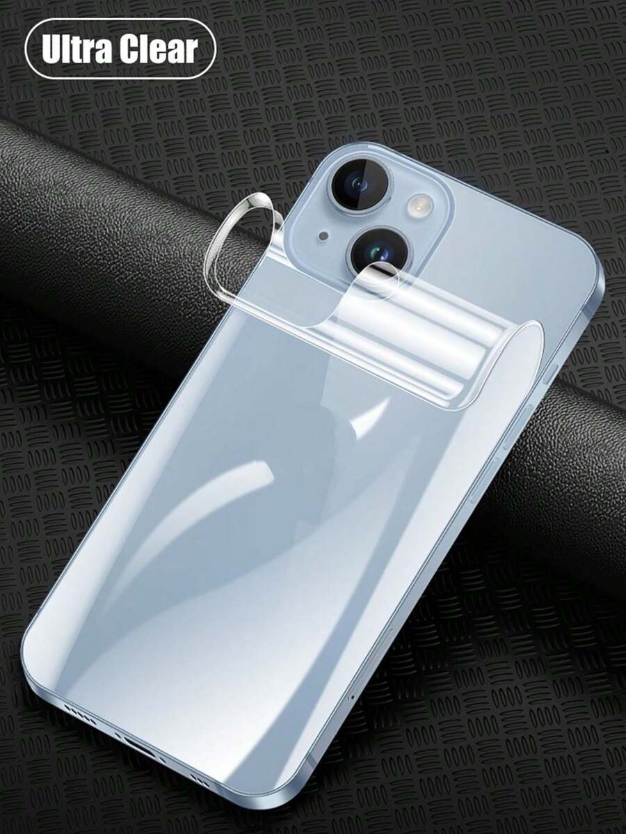 Mica Trasera Para iiPhone Protección Trasera Hidrogel Transparente - transparente - Ver 1
