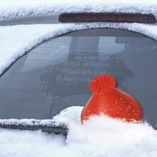 2pcs/Set Random Ice Scraper, Cone-Shaped Magic Car Ice Scraper, Can Be Used As Funnel Or Round Ice Scraper, Snow Shovel Tool - Apricot - View 6