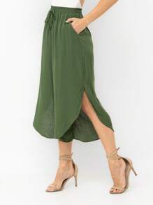 Women Pants - xanh quân đội - Xem 4