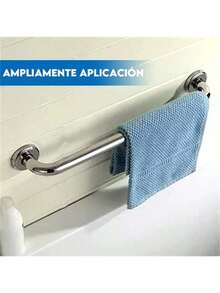 Barra De Seguridad Baño Pasamanos Acero Inox Wc 50cm - Plateado - Ver 3