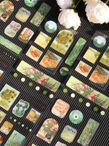 3pcs/pack Retro & Fresh & Lovely Series Ins Style Stickers For Journaling Decoration - Blue - View 9