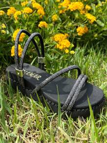 Sandalia Chinelo Menina BRilho Birker  Strass  Mulher