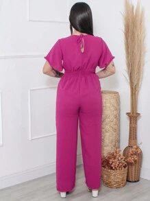 Women Jumpsuits - Purple - View 2