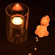 1 Pezzo Portacandela In Vetro Aste Di Sostegno Per Candele Sospese