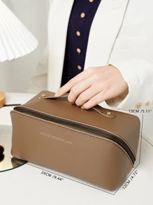 Makeup Organizer Female Toiletry Kit Bags Make Up Case Storage Pouch Luxury Lady Box - Chocolate Brown - View 5