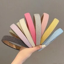 1pc Sponge Hair Band With Anti-slip Design, Colorful Design, Suitable For Daily Wear - Violet Purple - View 2