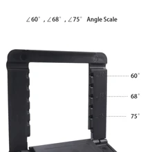 Portable Phone Stand, Adjustable Angle, Suitable For 4-8 Inches Tablet And 4-7 Inches Smartphone, Black - Black - View 5