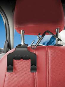 1PC Móc treo ô tô đa năng di động ẩn sáng tạo mạnh mẽ bên trong ghế sau ô tô Móc treo ô dù ẩn tích hợp Móc treo lưng ghế ẩn Móc treo ô tô sáng tạo nhỏ (Màu đen) Phụ kiện ô tô - màu đen - Xem 6