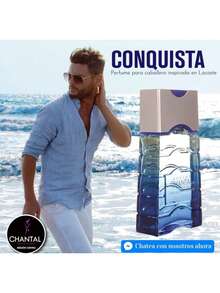 Perfume Chantal Conquista para hombre Inspiración autentica Fragancia LCS - Azul - Ver 2