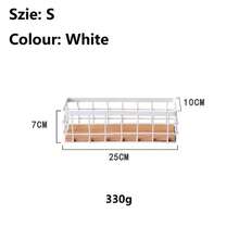 1 Pieza Caja De Almacenamiento De Hierro De Estilo Japonés, Para Organizar Cosméticos Y Baños, Estantería De Almacenamiento De Escritorio/pared - Blanco - Ver 3